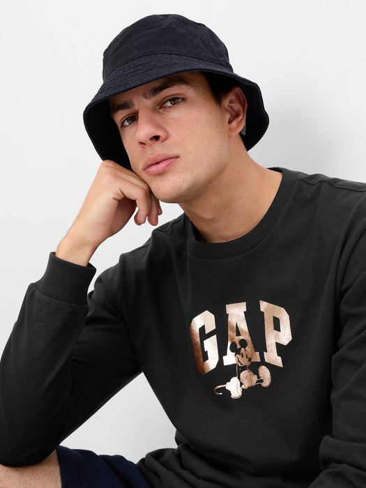 100% Organic Cotton Gap &#215 Disney Logo T-Shirt - black