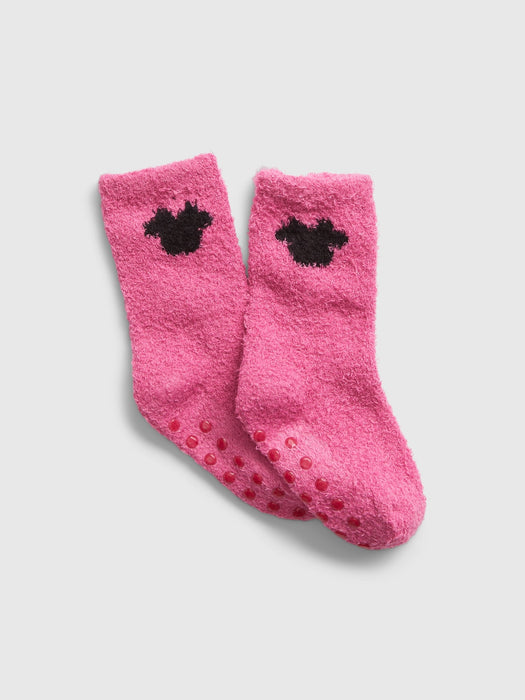 babyGap &#124 Disney Recycled Cozy Minnie Mouse Socks - super pink neon