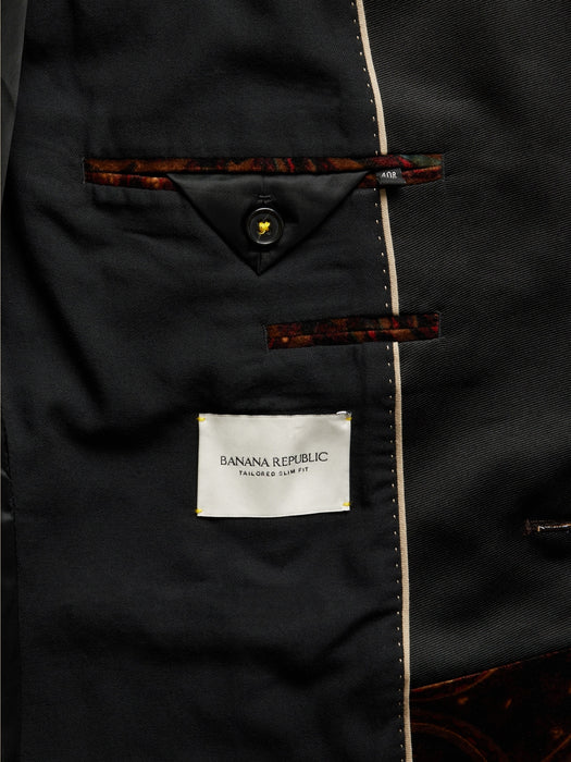 Valois Paisley Velvet Blazer - BR WINTER PAISLEY COOL