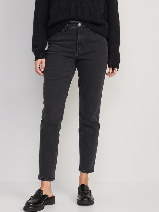 High-Waisted OG Straight Built-In Warm Ankle Jeans for Women