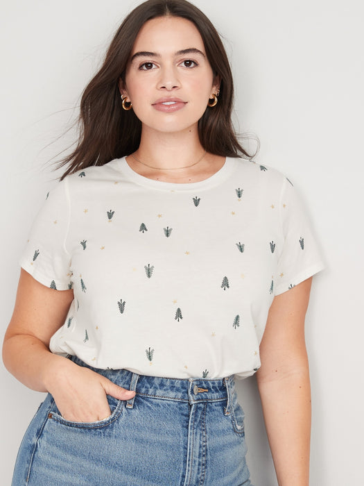 EveryWear Holiday Printed T-Shirt for Women - Multi