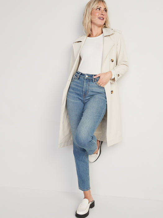 High-Waisted OG Straight Built-In Warm Ankle Jeans for Women