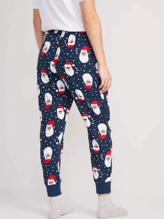 Printed Flannel Jogger Pajama Pants for Women