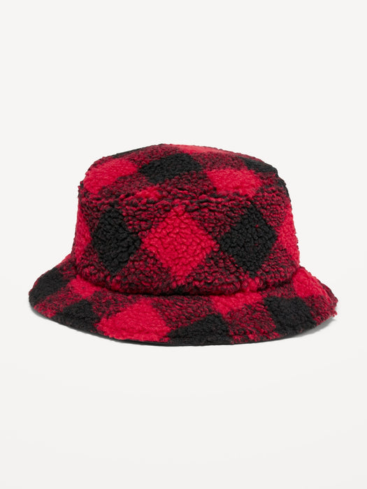 Gender-Neutral Sherpa Reversible Bucket Hat for Kids