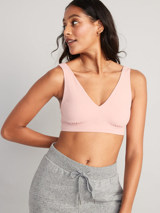 Soft-Knit V-Neck Bralette Top for Women