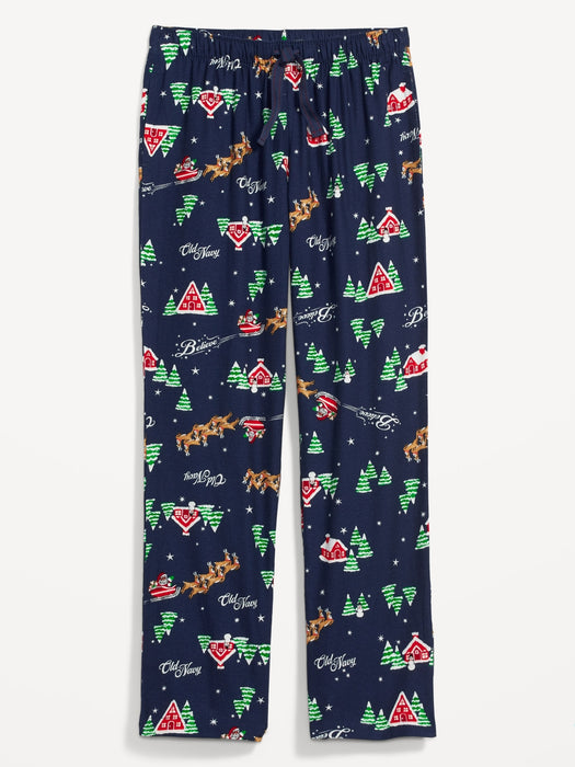 Printed Flannel Pajama Pants for Women
