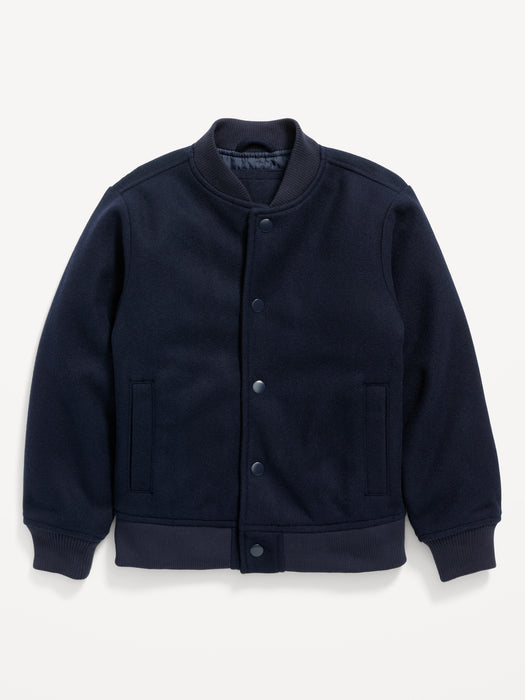 Soft-Brushed Bomber Jacket for Boys