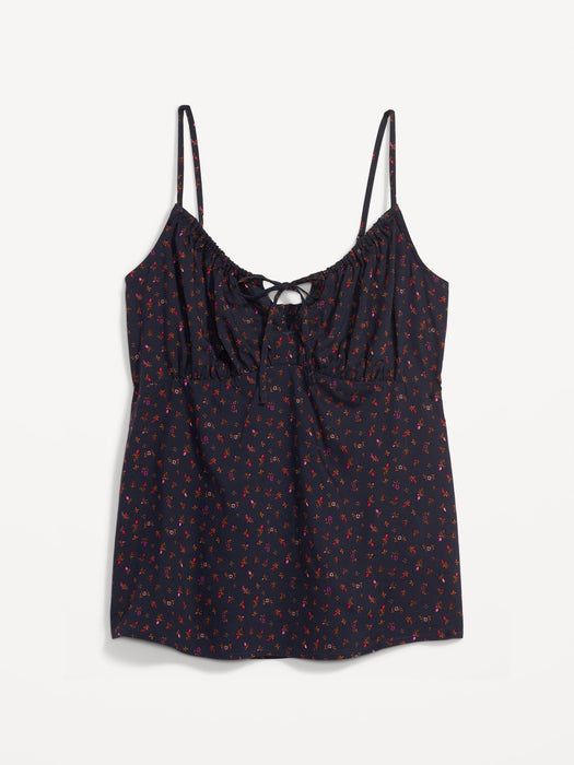 Smocked Babydoll Cami Top for Women