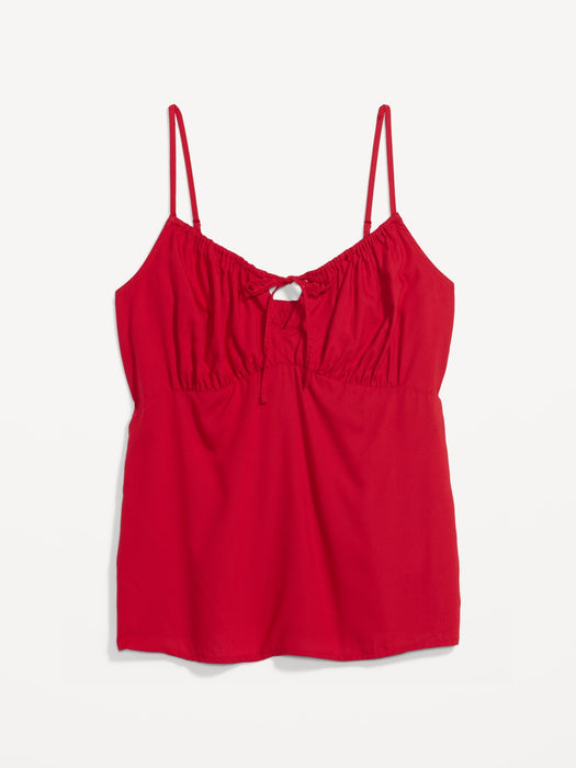 Smocked Babydoll Cami Top for Women