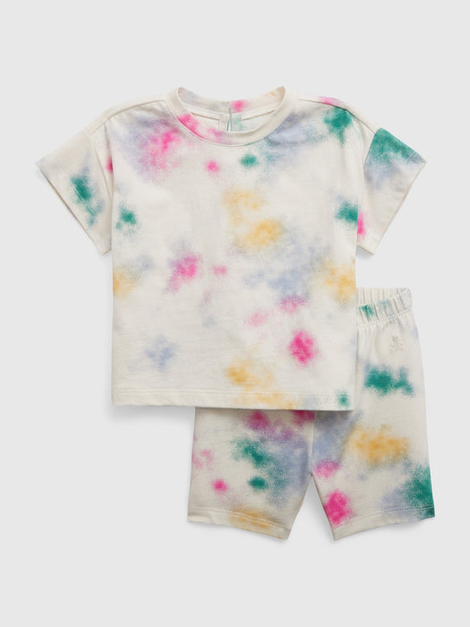 Baby 100% Organic Cotton Tie Dye Two-Piece Outfit Set