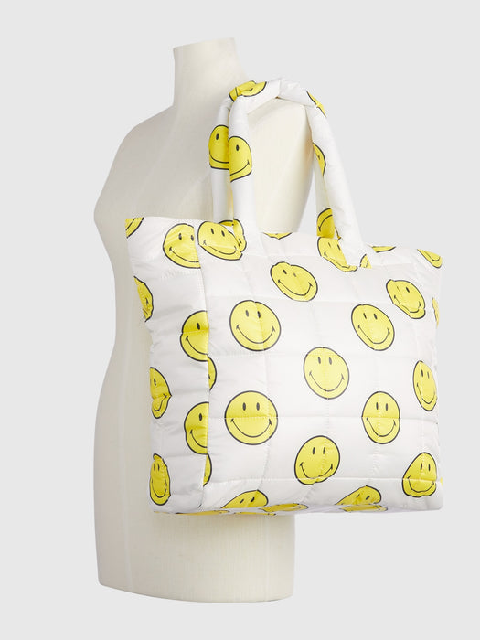 Gap &#215 Smiley&#174 Puffer Tote Bag - birch beige
