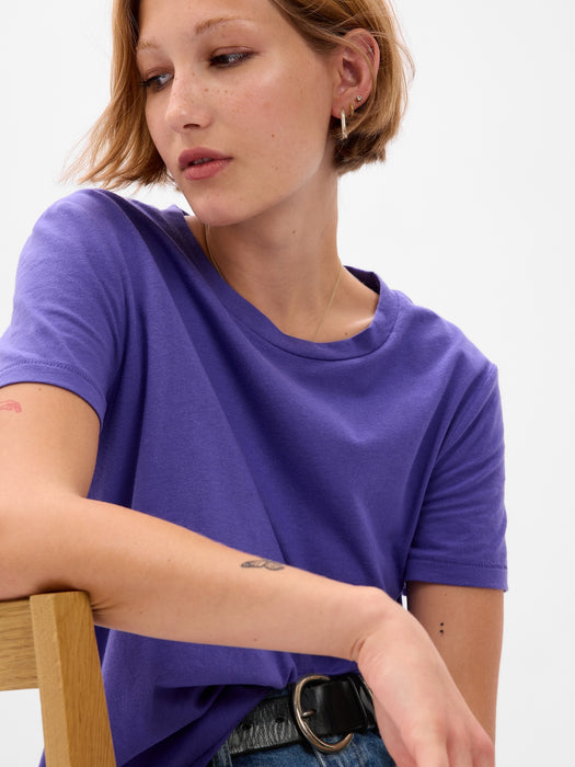 100% Organic Cotton Vintage Crewneck T-Shirt