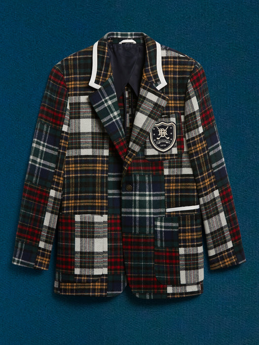 BR ATHLETICS Patchwork Blazer - Patchwork Blue