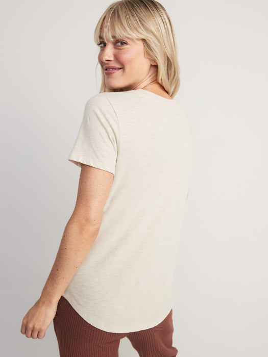 EveryWear Slub-Knit Holiday Graphic T-Shirt for Women