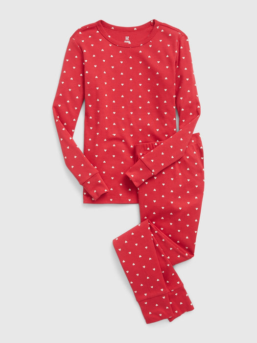 Kids 100% Organic Cotton Heart PJ Set