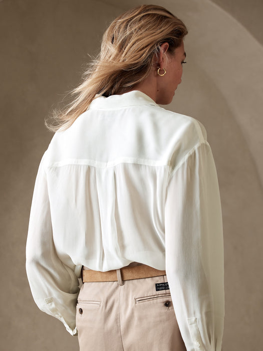 Sheer Expedition Shirt - Transition Cream White