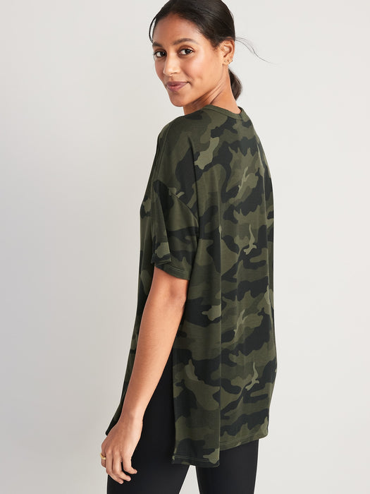 Oversized UltraLite All-Day Performance T-Shirt for Women - Green