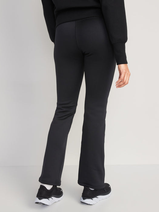 High-Waisted UltraCoze Fleece-Lined Flare Leggings for Women