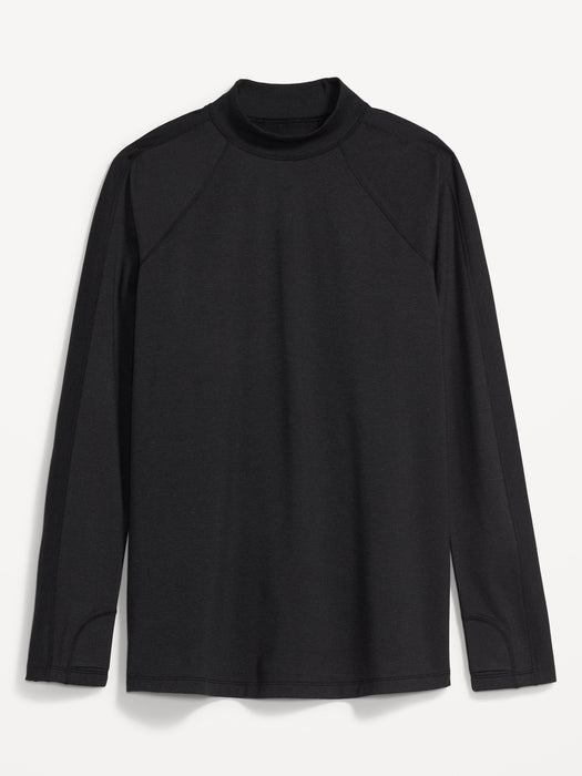 Maternity CozeCore Rib-Paneled Mock-Neck Top for Women