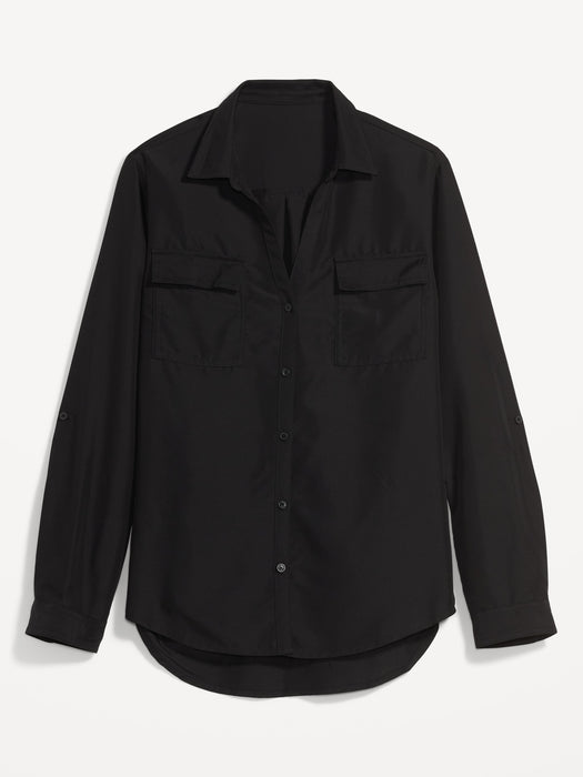 Utility Button-Down Shirt for Women