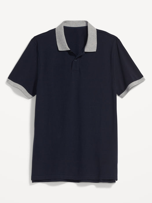 Moisture-Wicking Pique Pro Polo Shirt for Men
