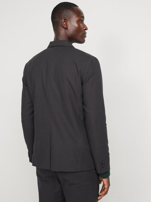 Patterned Built-In Flex Blazer for Men - Gray