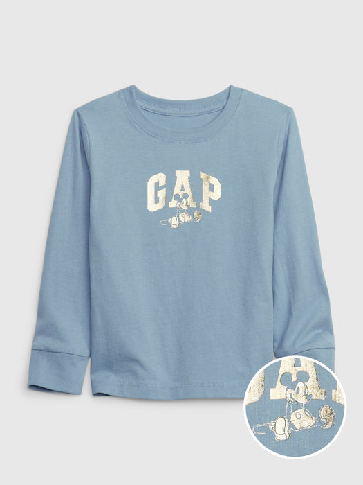 Gap &#215 Disney Toddler 100% Organic Cotton Metallic Mickey Mouse Graphic T-Shirt