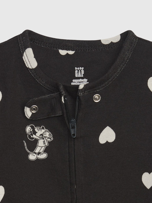 babyGap &#124 Disney 100% Organic Cotton Mickey Mouse PJ One-Piece