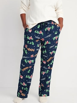 Printed Flannel Pajama Pants for Women
