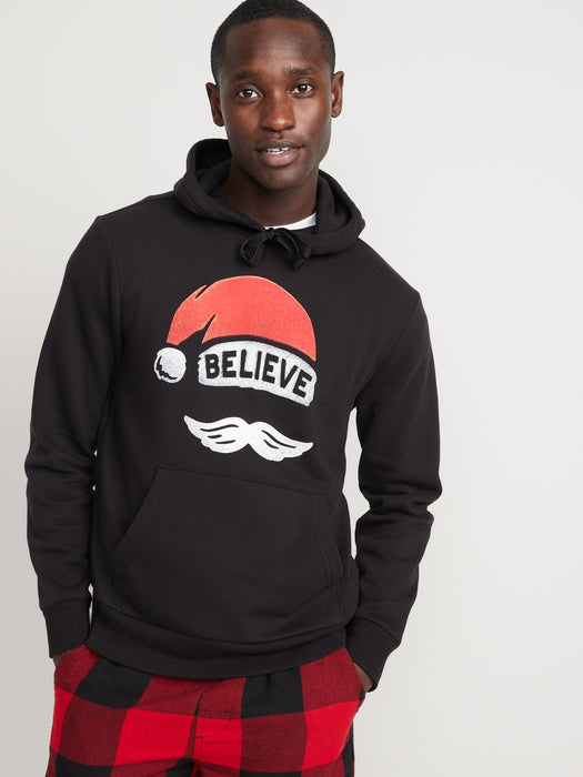 Santa Claus "Believe" Pullover Hoodie for Men