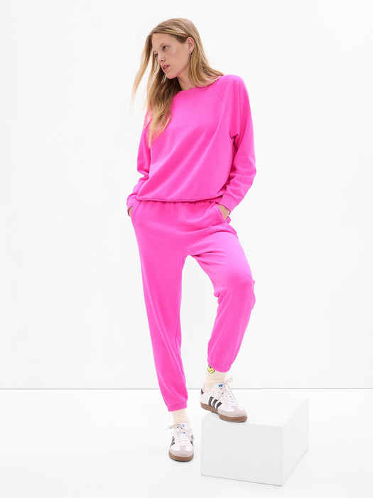 High Rise Vintage Soft Joggers - super neon pink