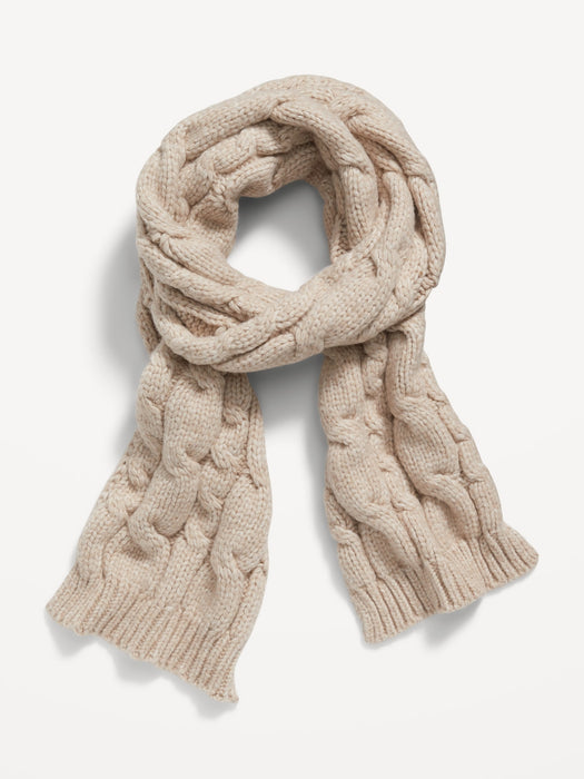 Cable-Knit Scarf for Women
