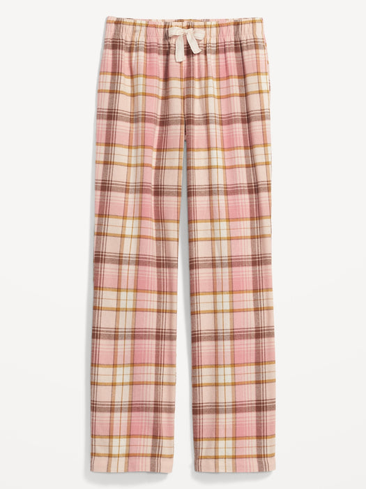 Printed Flannel Pajama Pants for Women - Multi