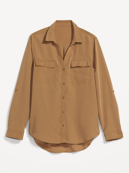 Utility Button-Down Shirt for Women