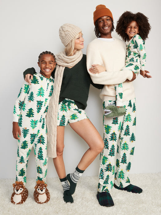 Matching Printed Thermal-Knit Pajama Leggings for Women - Multi