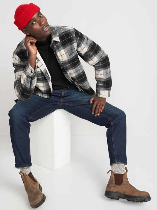 Turtleneck Jersey-Knit Long-Sleeve T-Shirt for Men