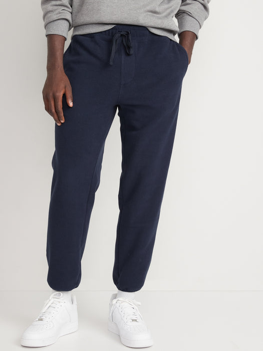 Microfleece Loose Taper Sweatpants for Men - Blue