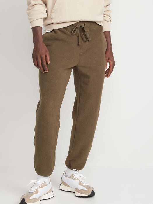 Microfleece Loose Taper Sweatpants for Men - Green