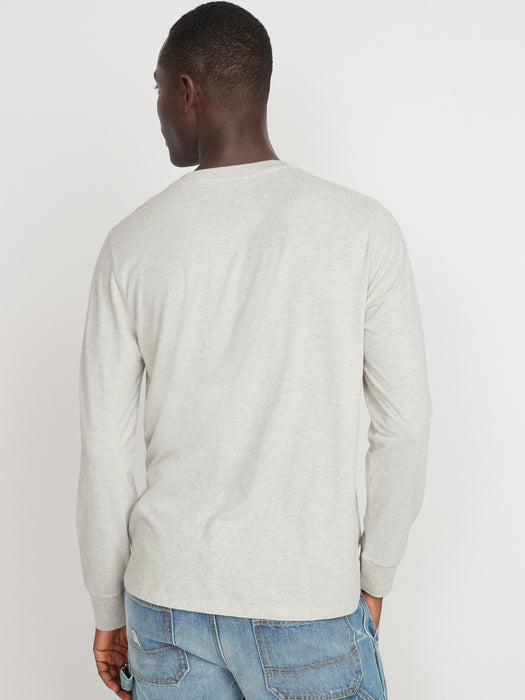 Rotation Long-Sleeve Henley T-Shirt for Men