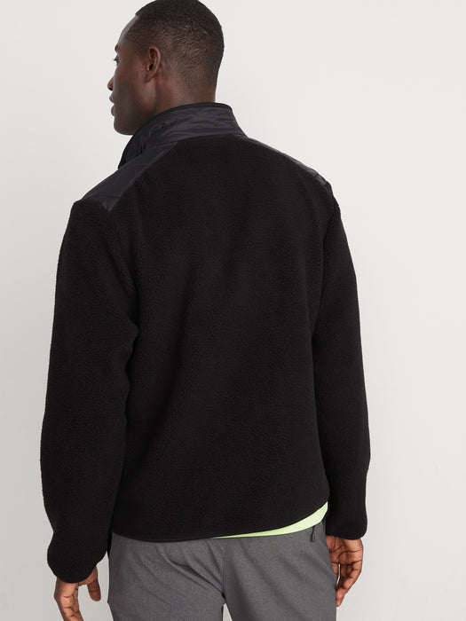 Cozy Sherpa Hybrid Zip Jacket for Men