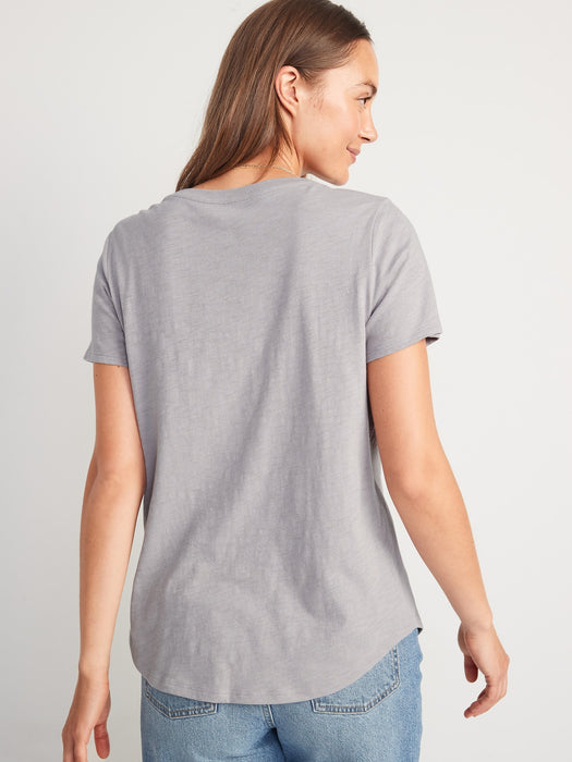 EveryWear Slub-Knit Holiday Graphic T-Shirt for Women