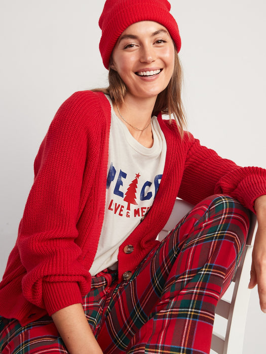 Matching Holiday Graphic Easy T-Shirt for Women - White