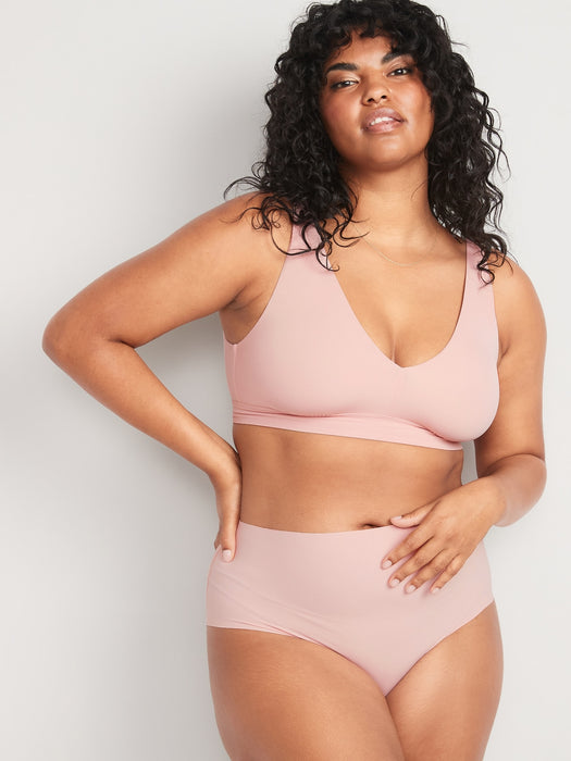 Soft-Knit V-Neck Bralette Top for Women