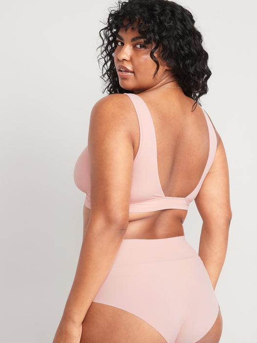 Soft-Knit V-Neck Bralette Top for Women