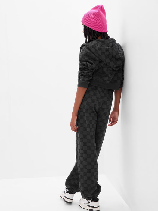 Teen Checkered Fleece Joggers
