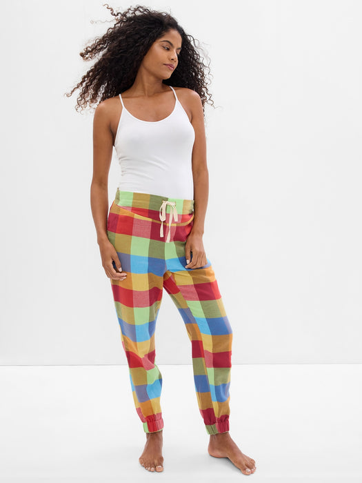 Maternity Under Belly Plaid PJ Pants
