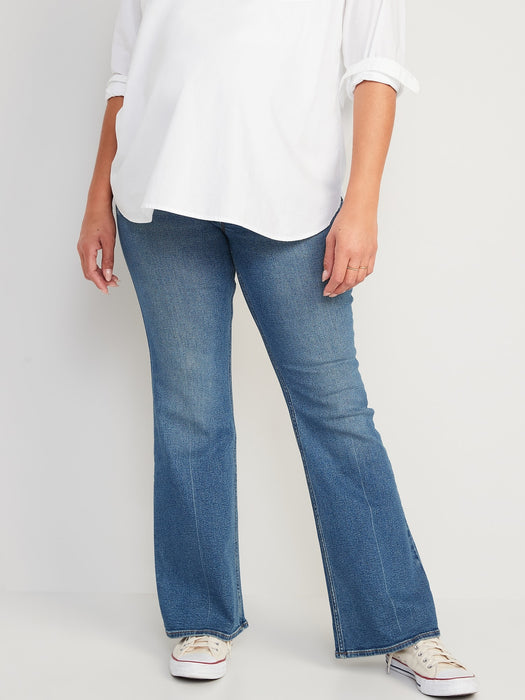 Maternity Full Panel Flare Jeans - Multi