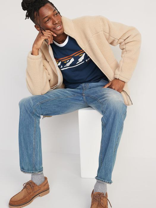 Graphic Thermal-Knit Long-Sleeve T-Shirt for Men