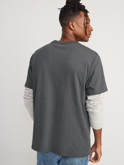 Soft-Washed Graphic T-Shirt for Men