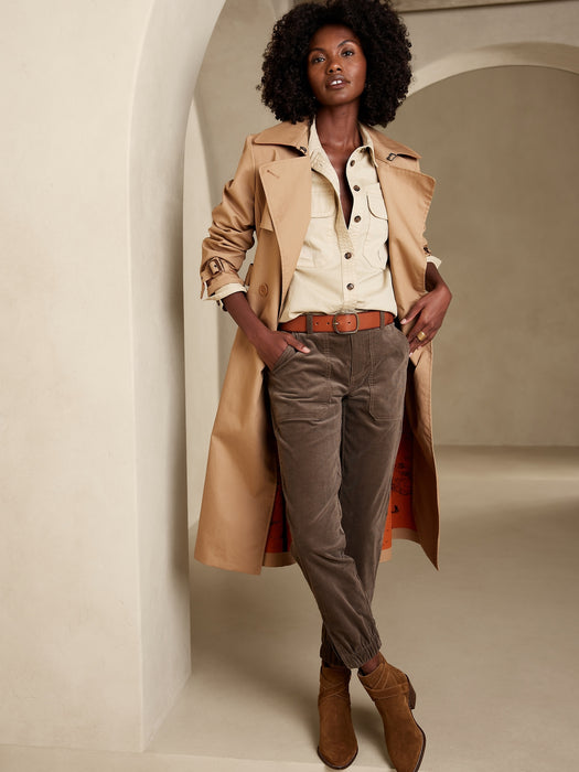 Petite Corduroy Utility Pant - Falcon Brown